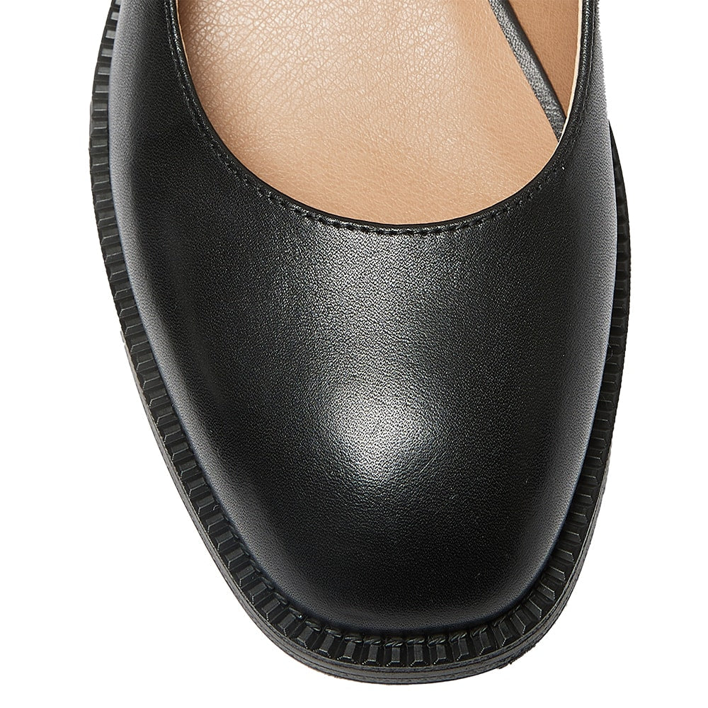 Natalie Heel in Black Leather