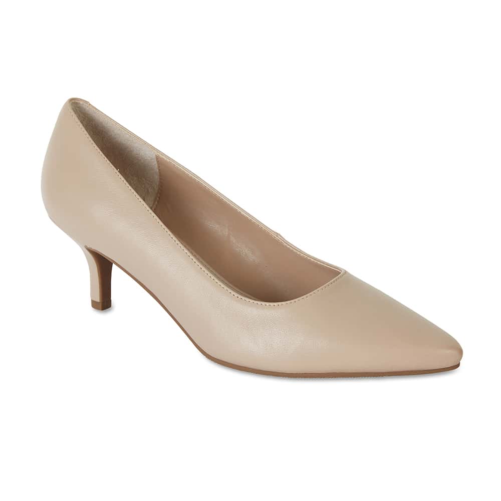 Natasha Heel in Nude Leather