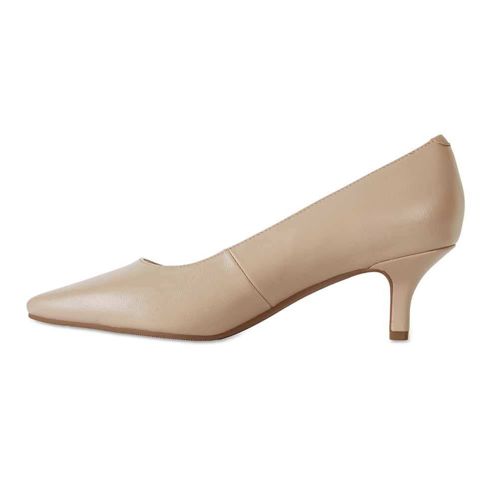 Natasha Heel in Nude Leather