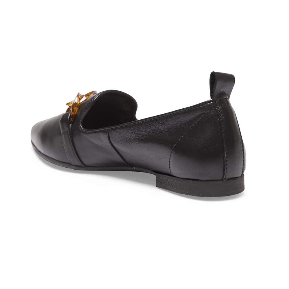 Nelly Loafer in Black Leather