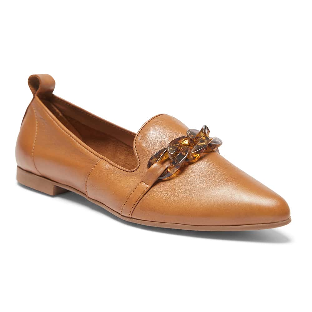 Nelly Loafer in Tan Leather