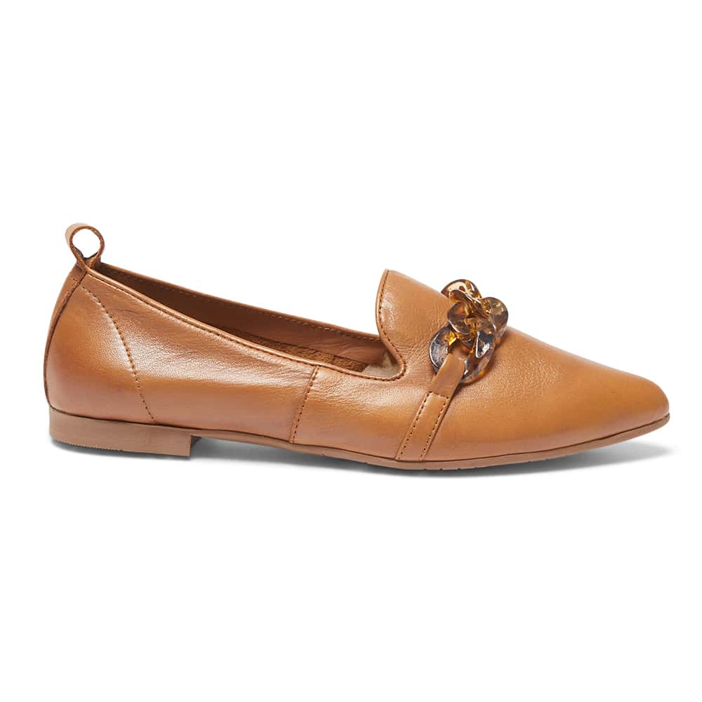 Nelly Loafer in Tan Leather
