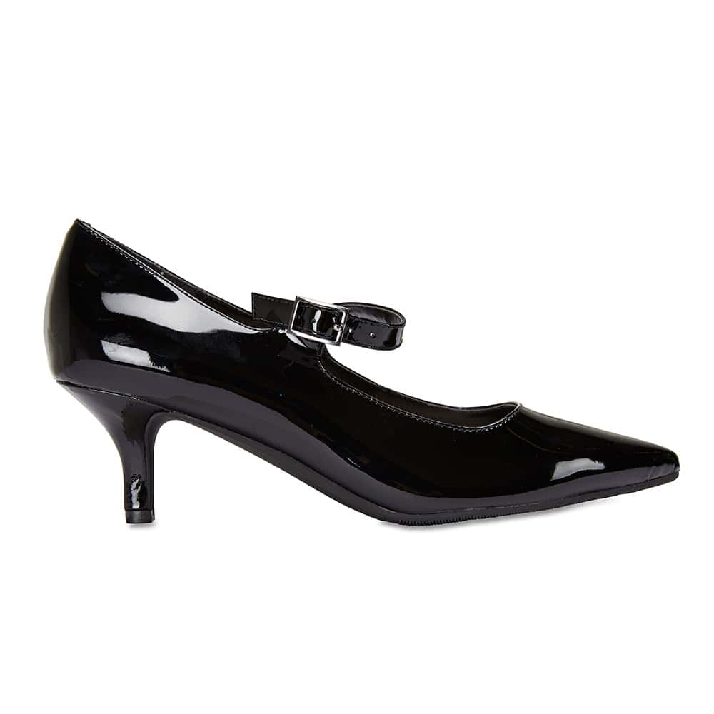 Neon Heel in Black Patent