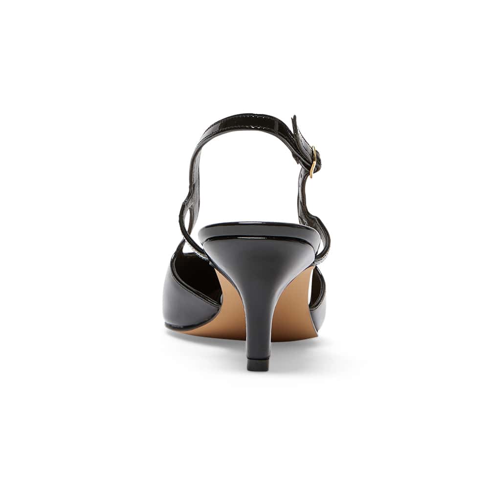 Nessa Heel in Black Patent