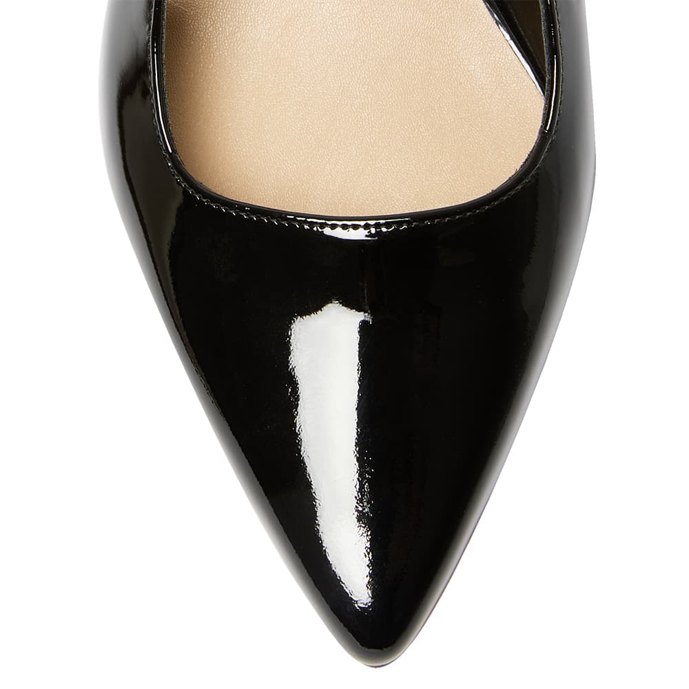 Nessa Heel in Black Patent