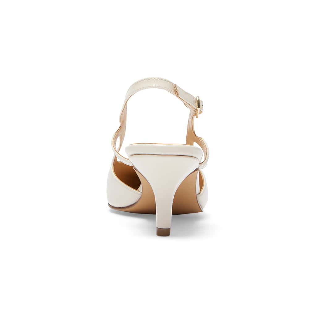 Nessa Heel in Ivory Patent