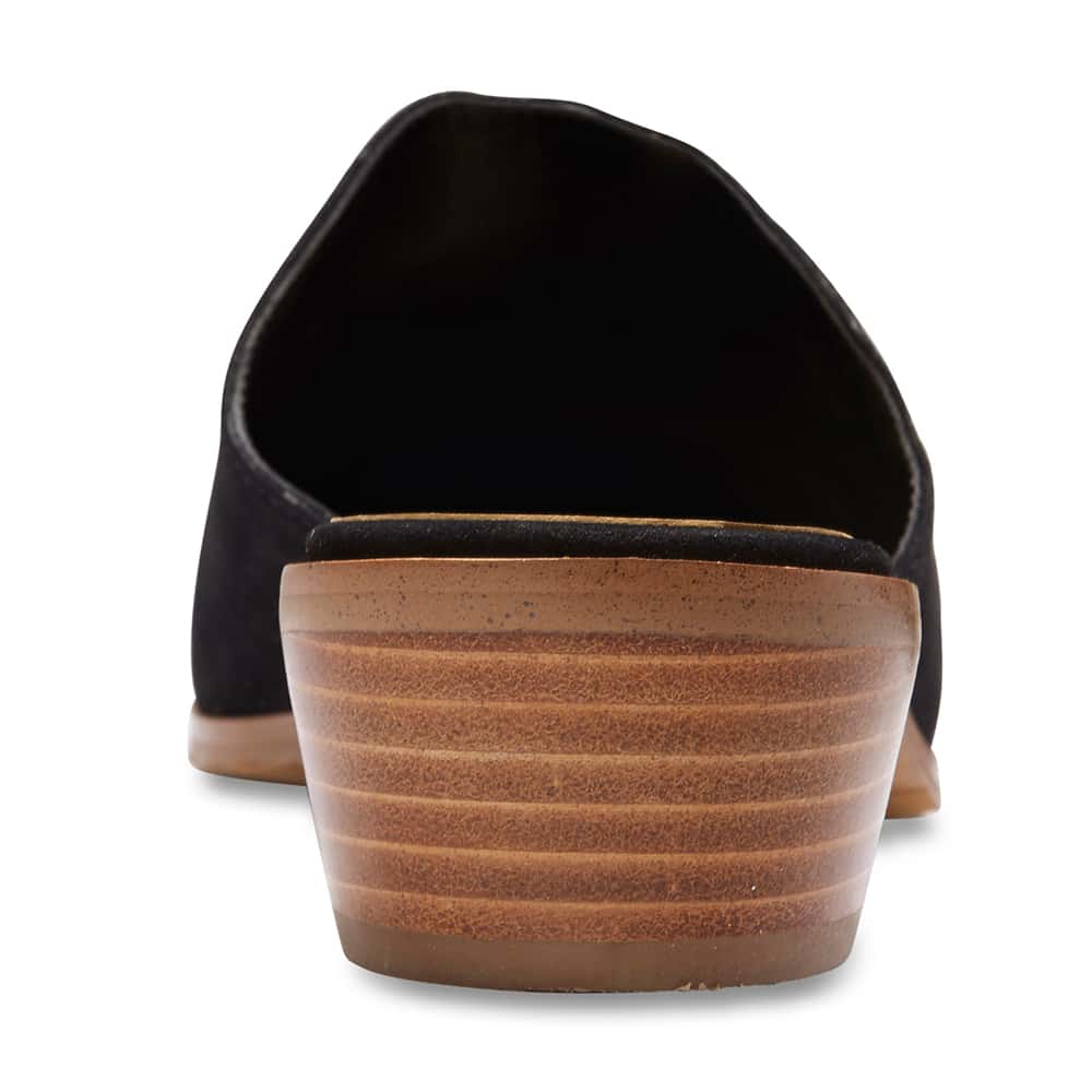 Nevada Heel in Black Nubuck