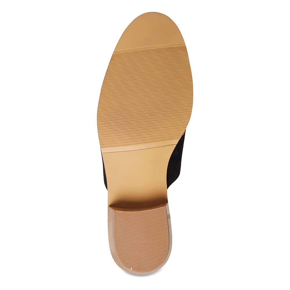 Nevada Heel in Black Nubuck