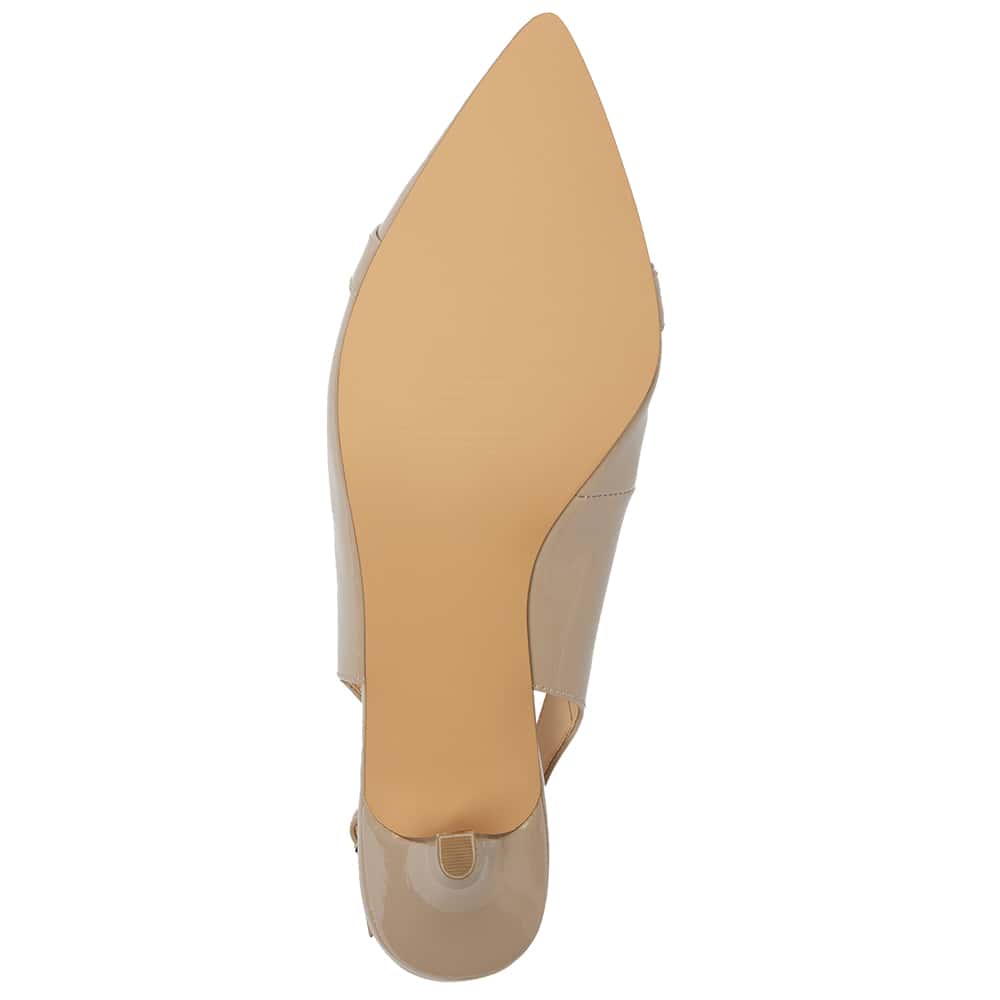 Nigella Heel in Nude Patent