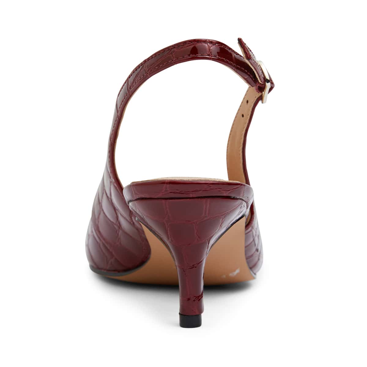 Nina Heel in Burgundy Patent