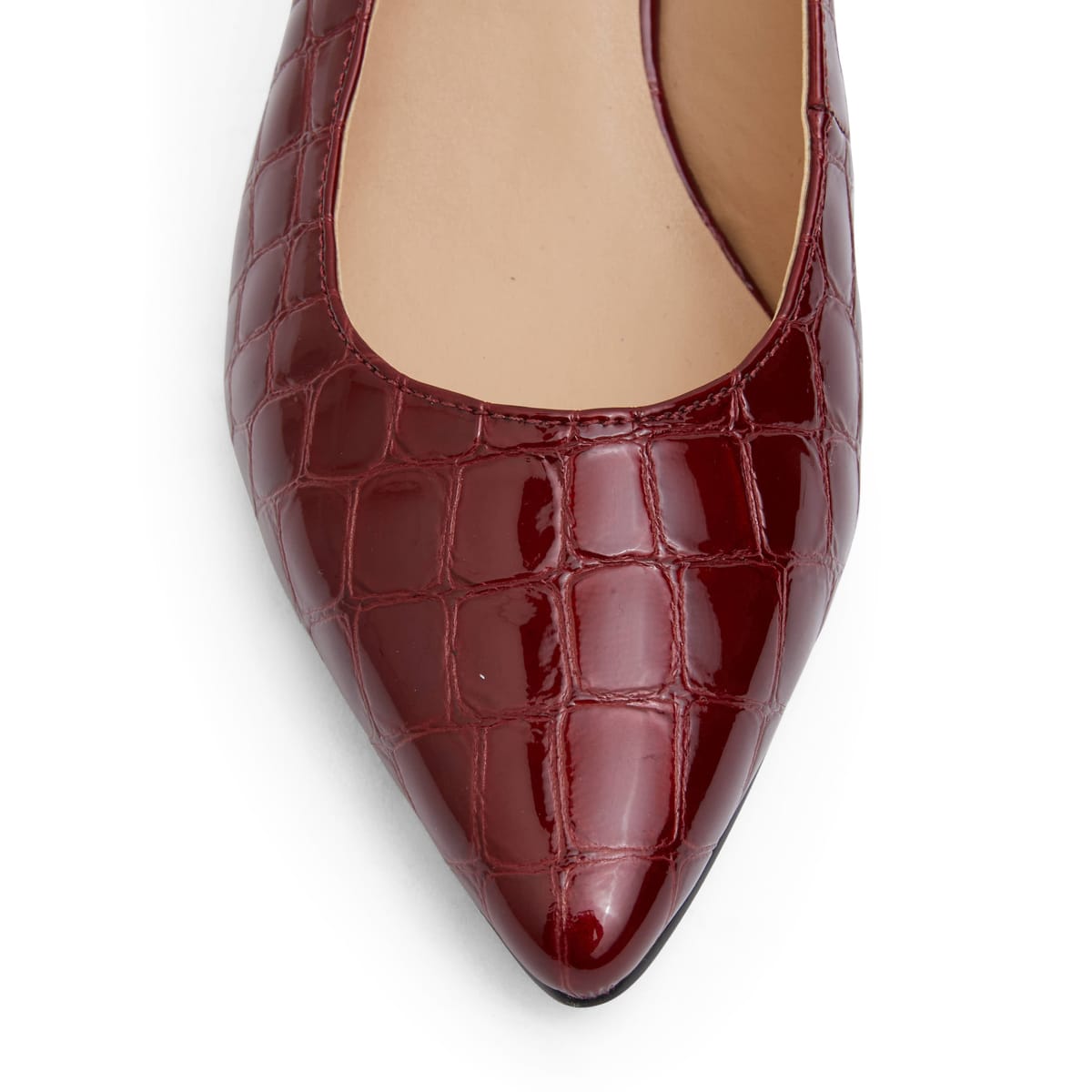 Nina Heel in Burgundy Patent