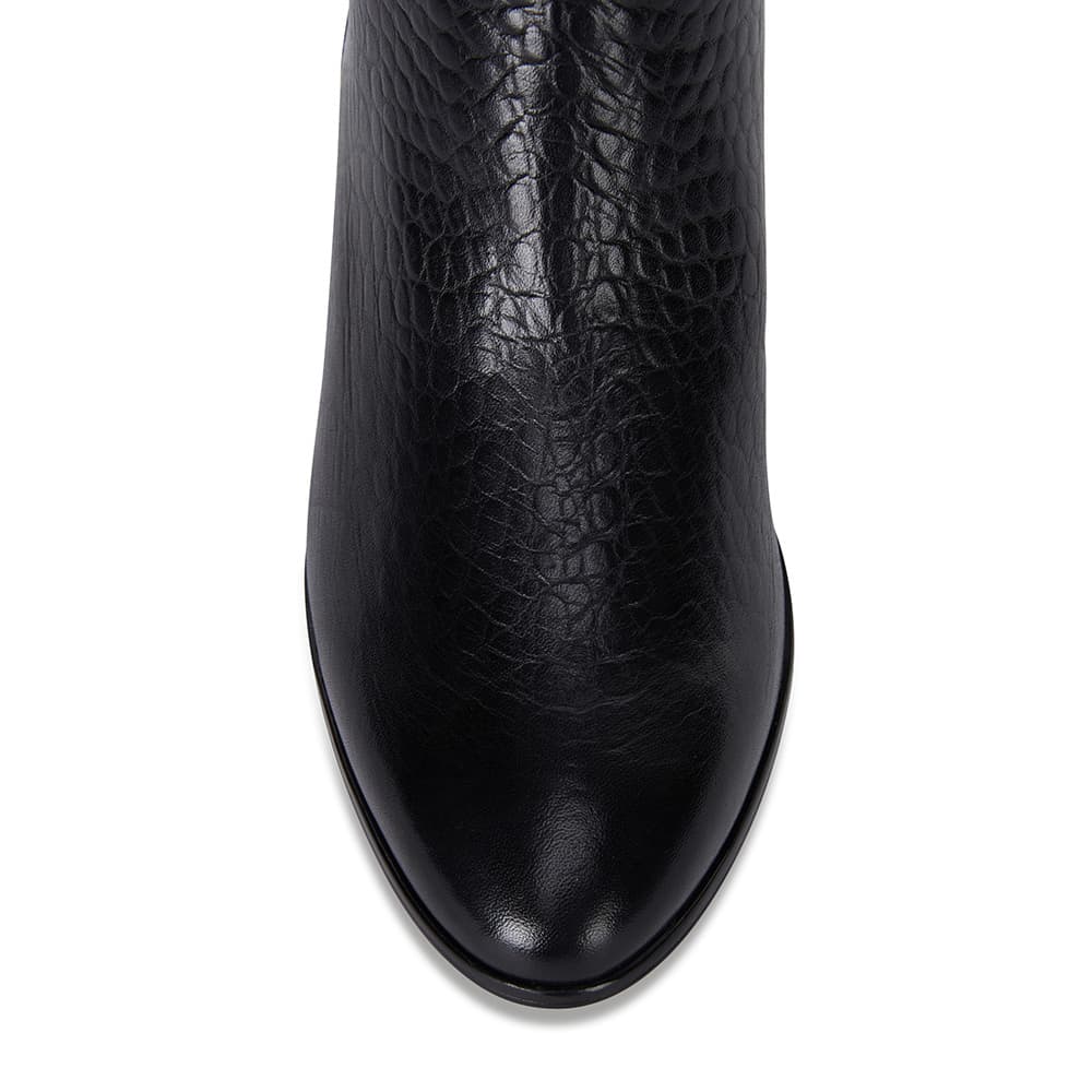 Oath Boot in Black Leather