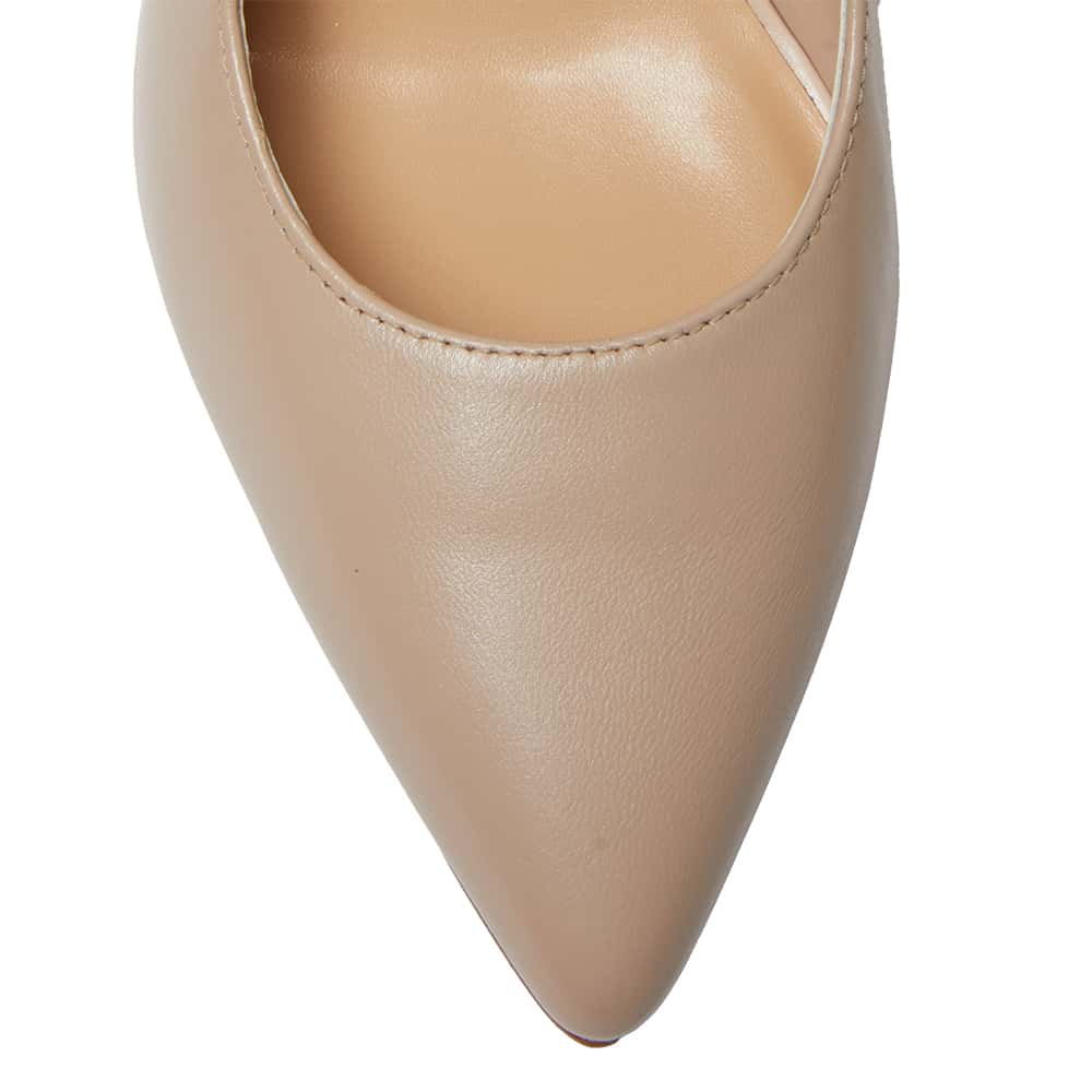 Octavia Heel in Blush Leather