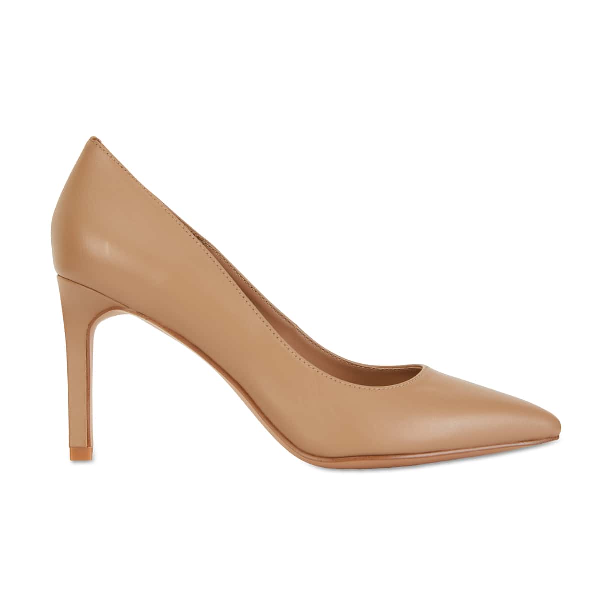Octavia Heel in Camel Leather | Sandler | Shoe HQ