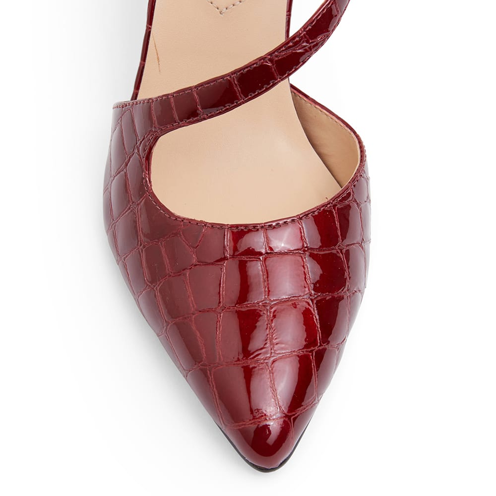 Odessa Heel in Burgundy Patent