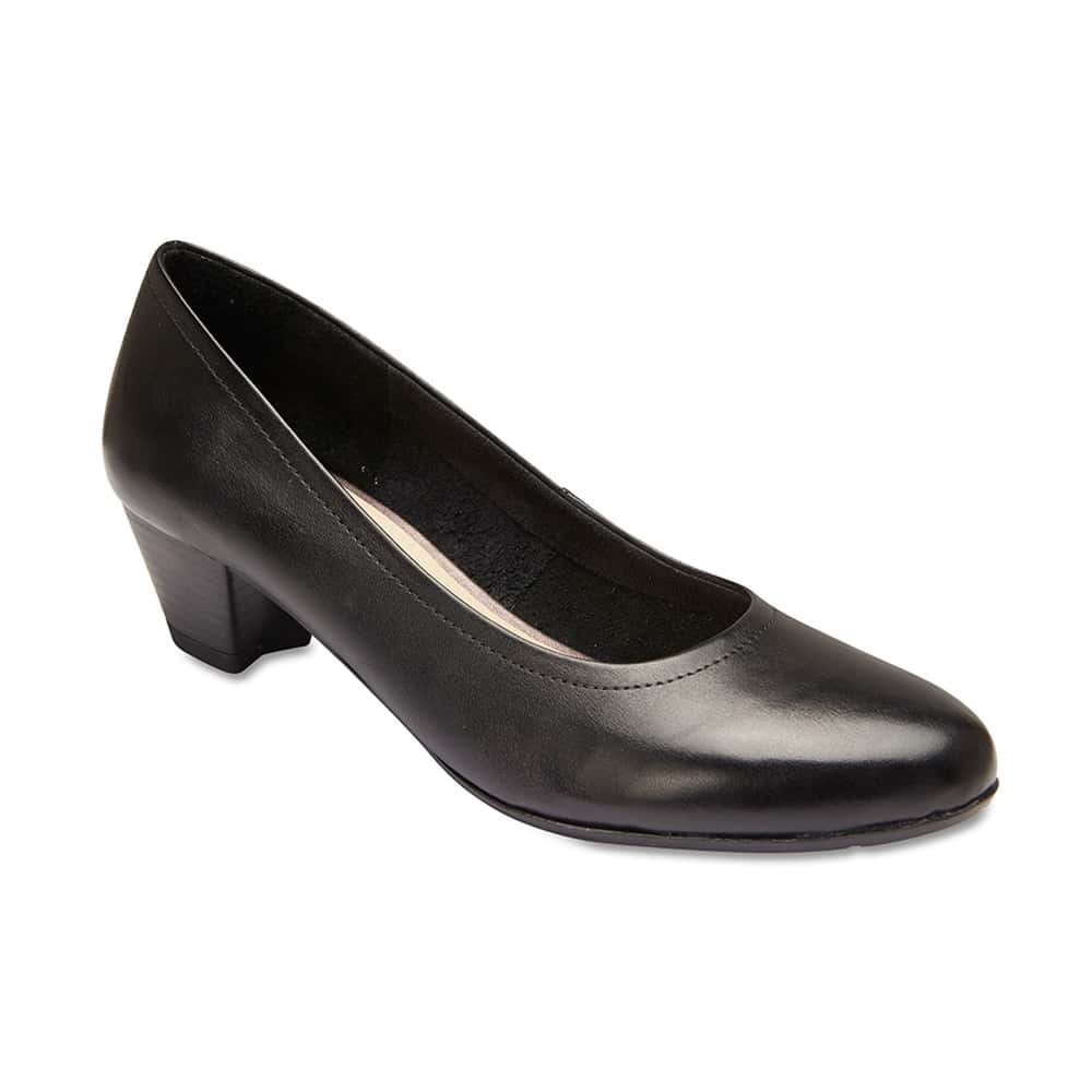 Ollie Heel in Black Leather