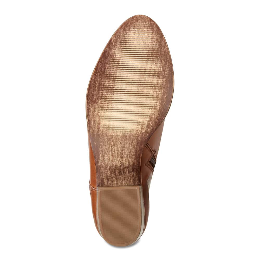Oxford Boot in Mid Brown Leather