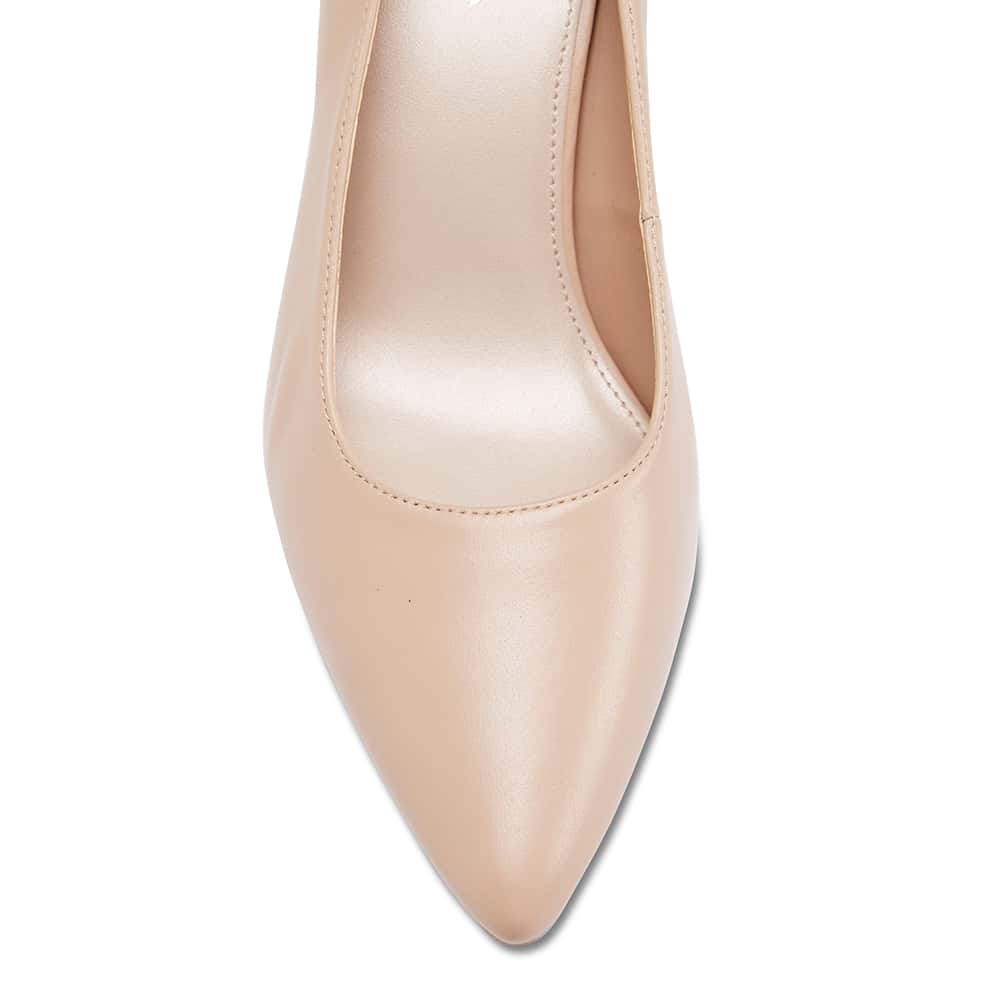 Paige Heel in Nude Leather