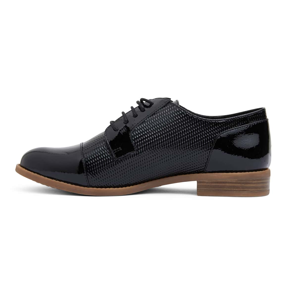 Panache Brogue in Black Patent