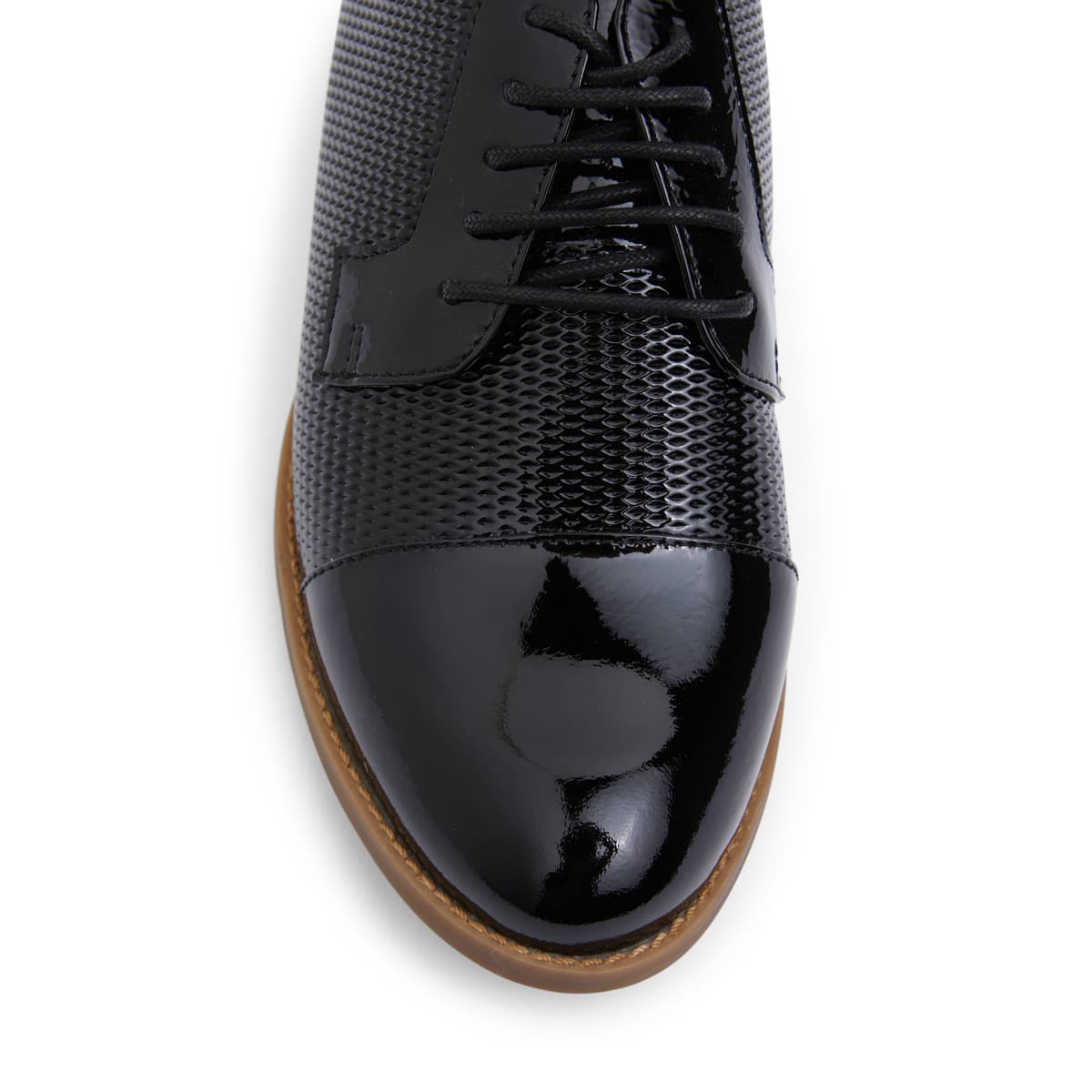 Panache Brogue in Black Patent
