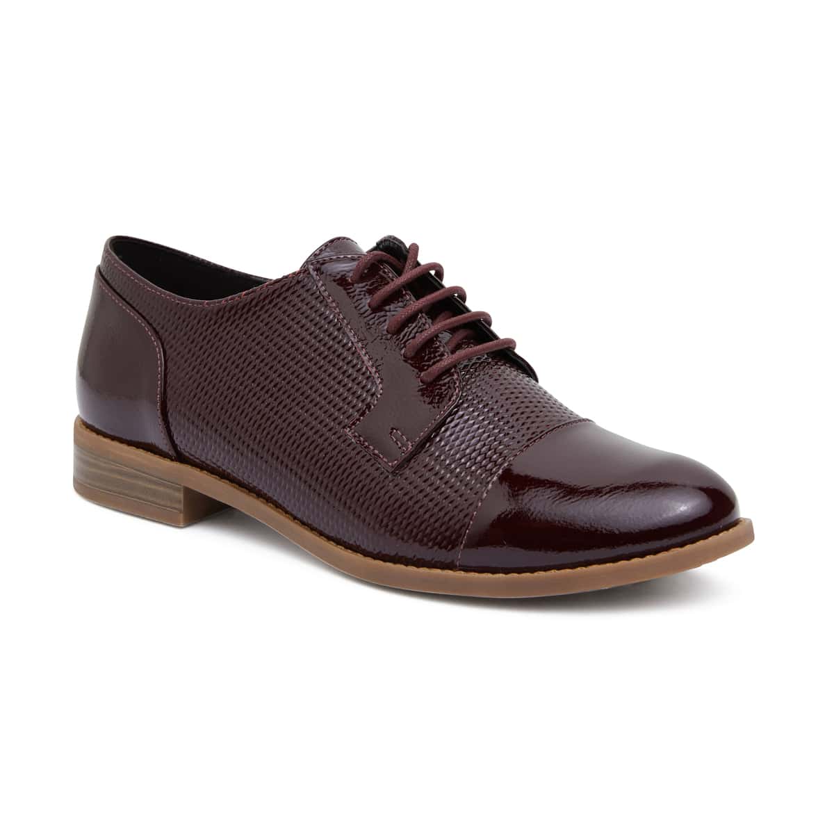 Panache Brogue in Burgundy Patent