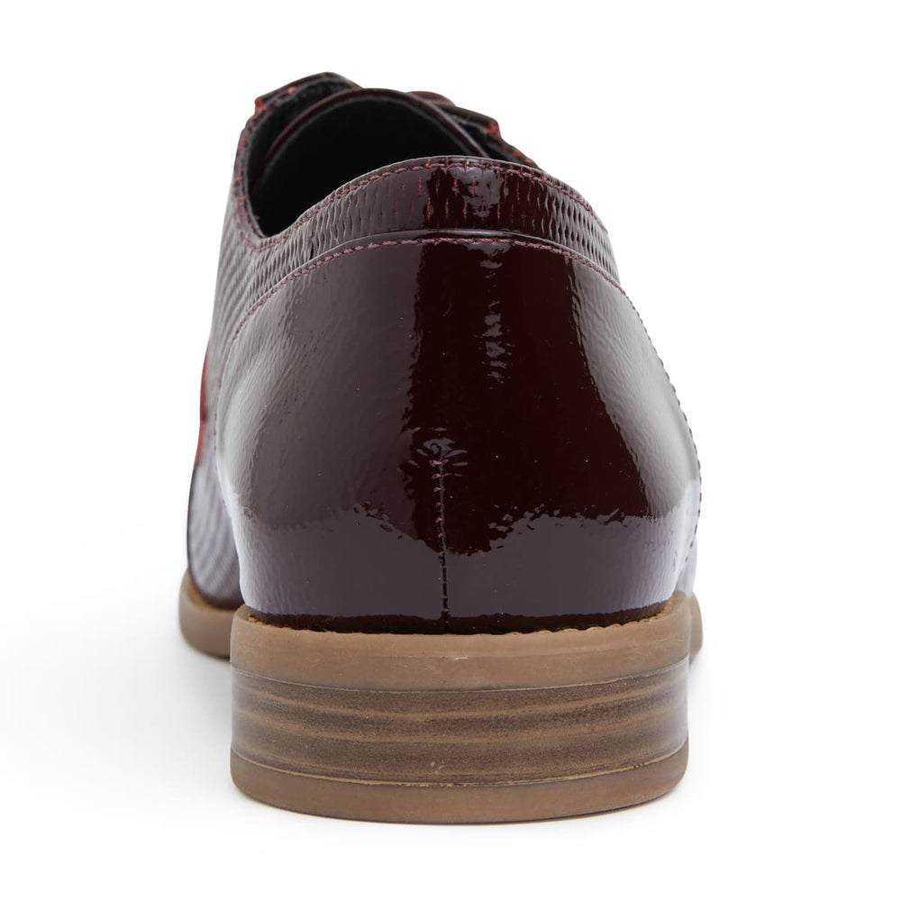 Panache Brogue in Burgundy Patent