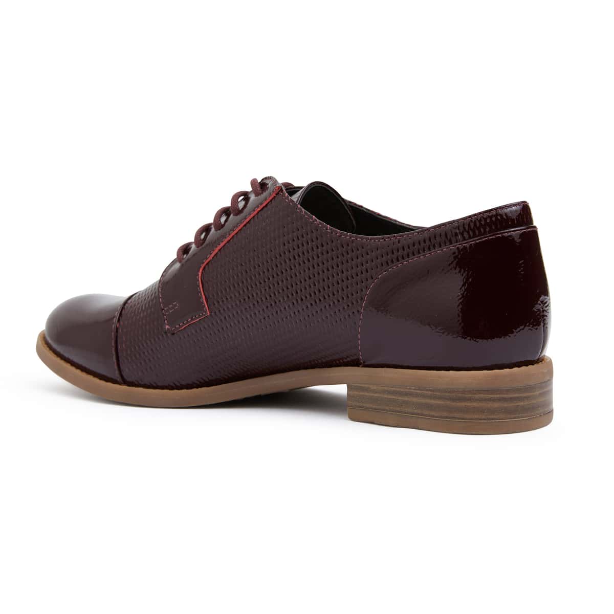 Panache Brogue in Burgundy Patent