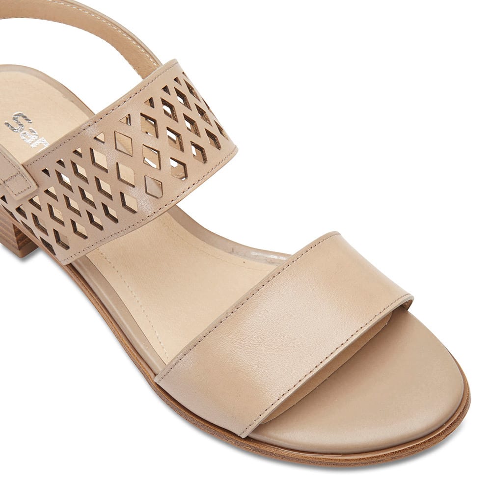 Panama Heel in Neutral Leather