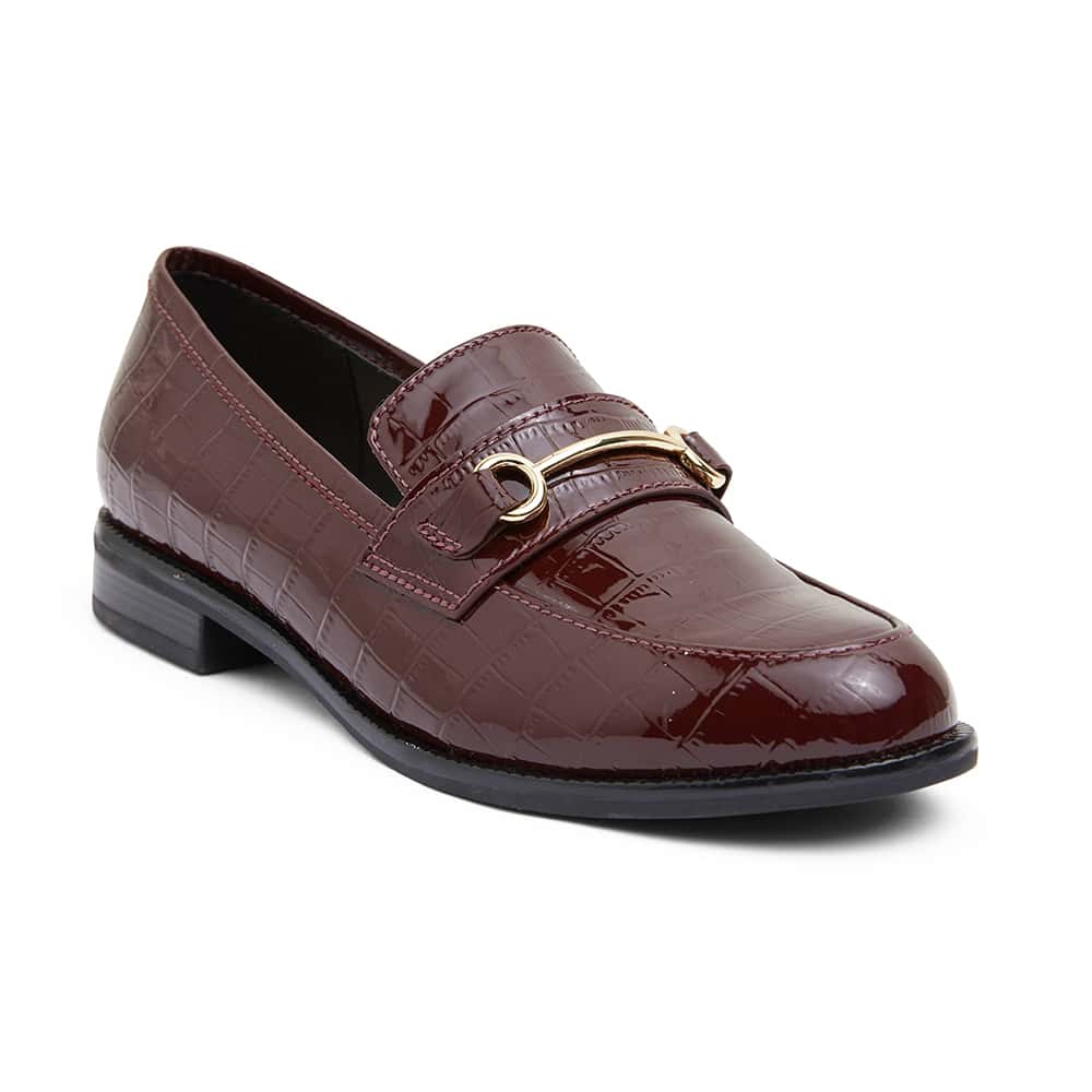 Paragon Loafer in Burgundy Croc Leather