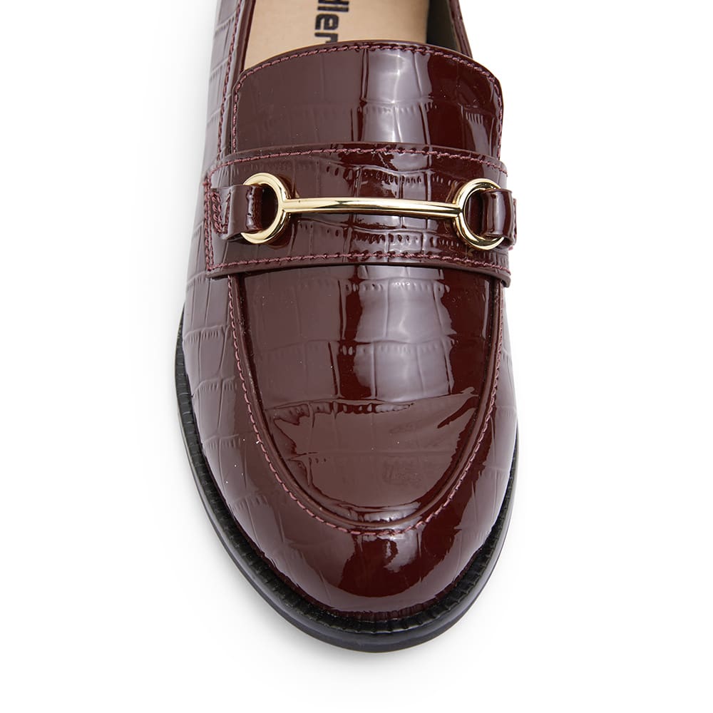Paragon Loafer in Burgundy Croc Leather