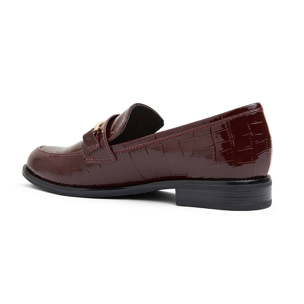 Paragon Loafer in Burgundy Croc Leather