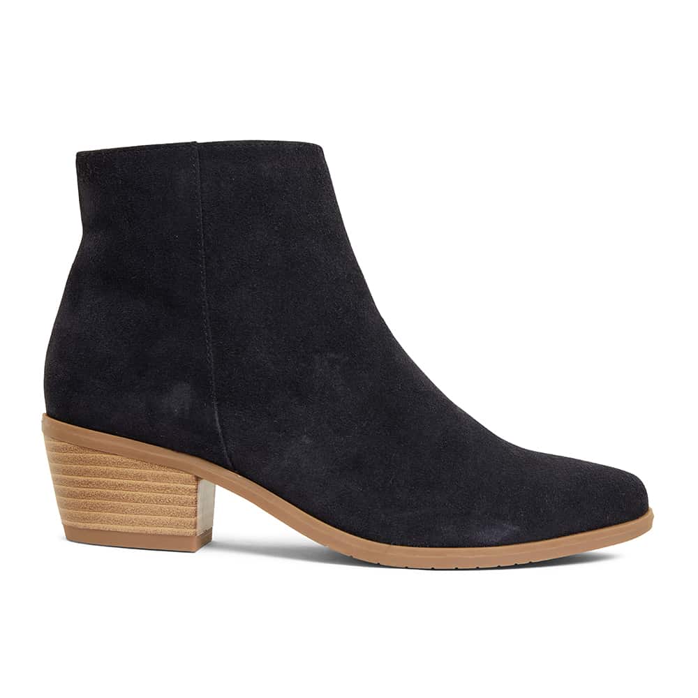 Pascal Boot in Navy Suede