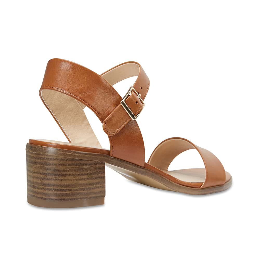 Pluto Heel in Cognac Leather