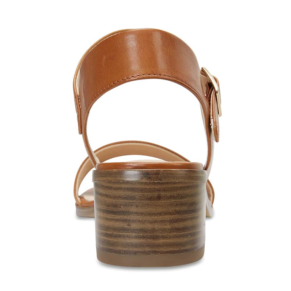 Pluto Heel in Cognac Leather