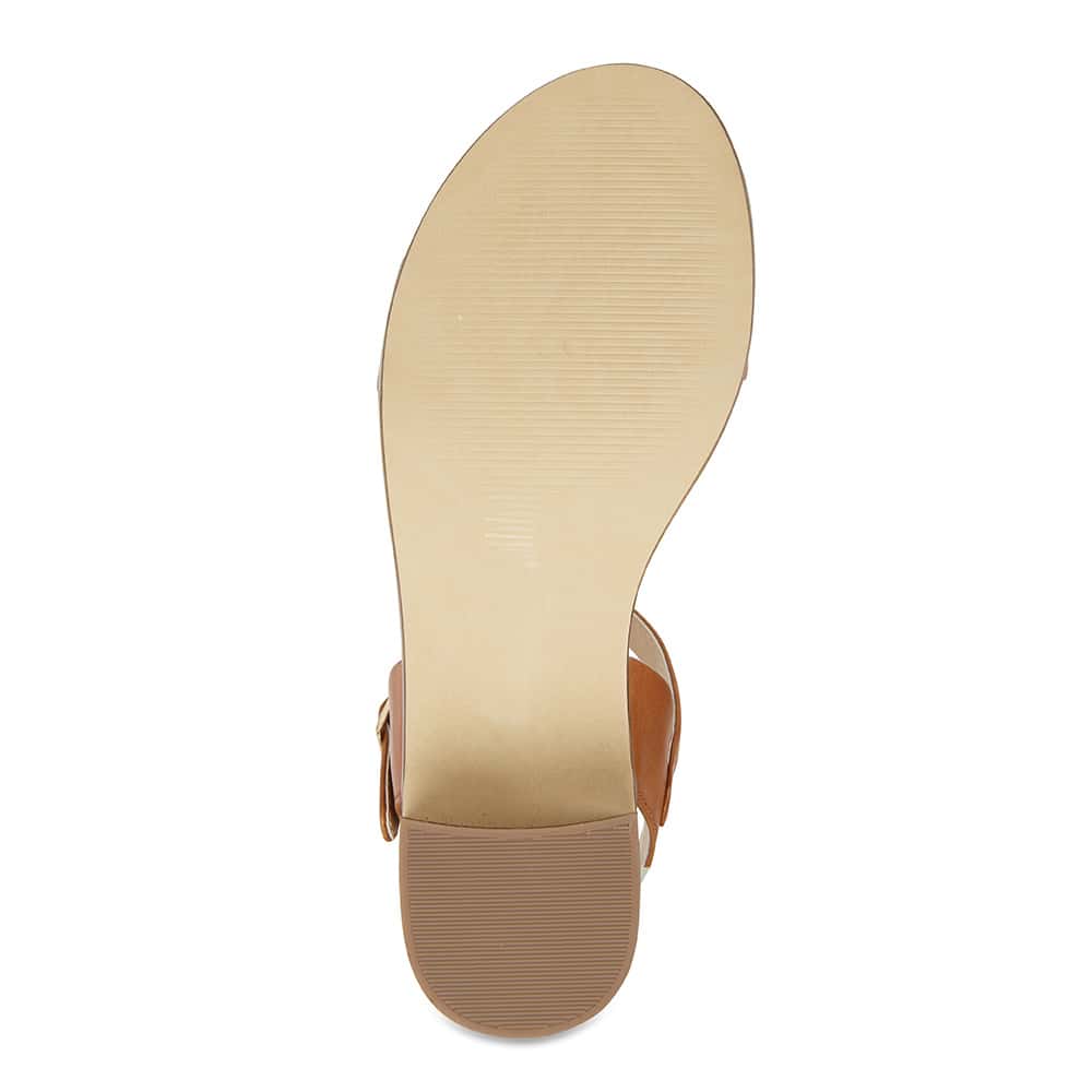 Pluto Heel in Cognac Leather