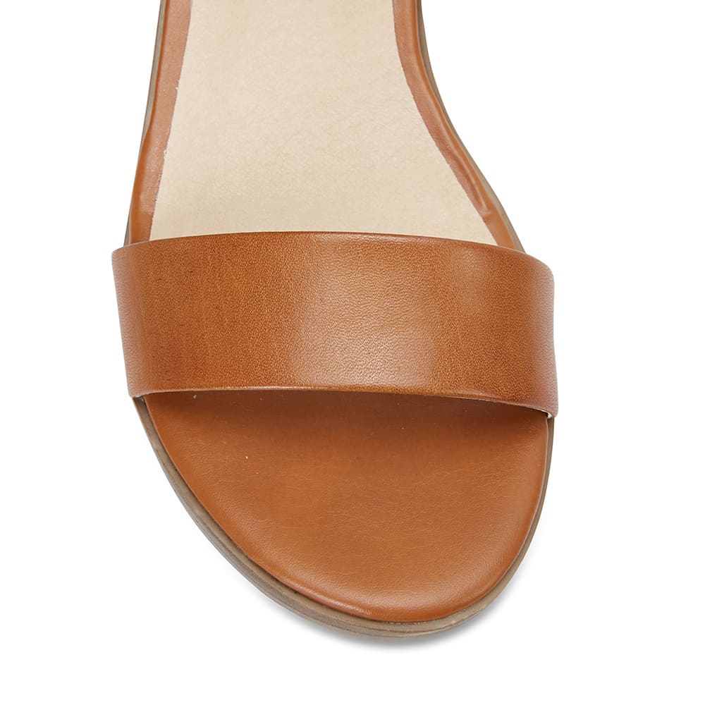 Pluto Heel in Cognac Leather