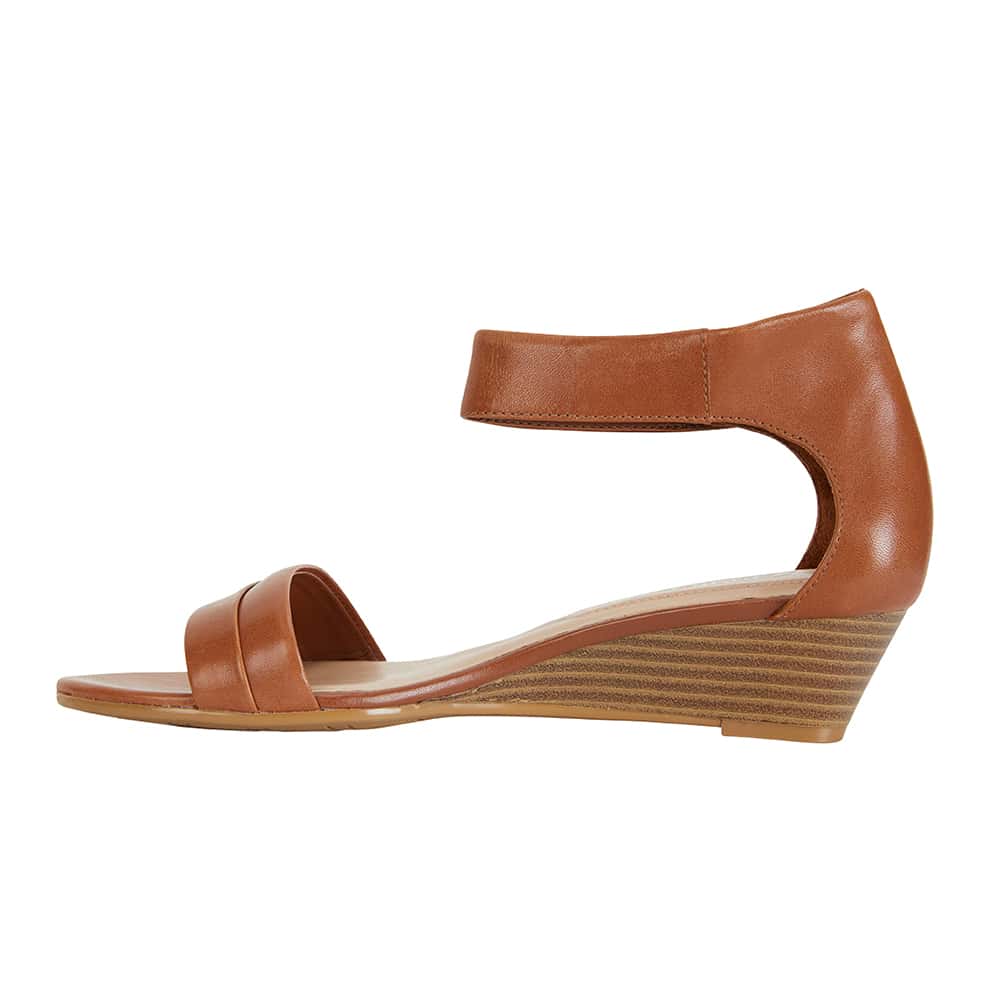 Quartz Heel in Cognac Leather