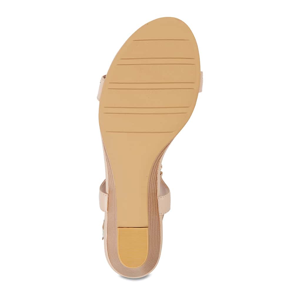 Quota Heel in Nude Leather