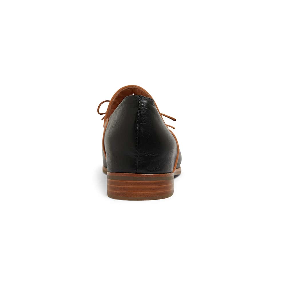 Random Loafer in Black And Tan Leather