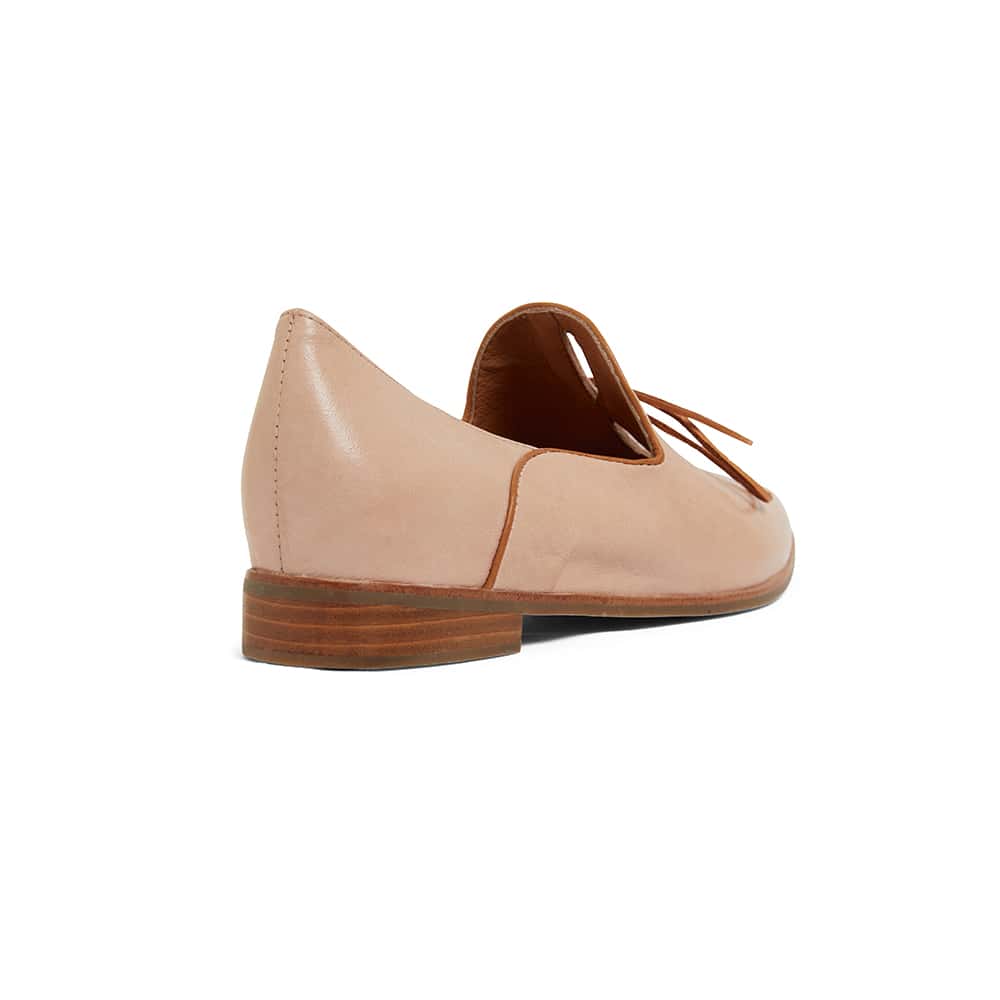 Random Loafer in Blush And Tan Leather