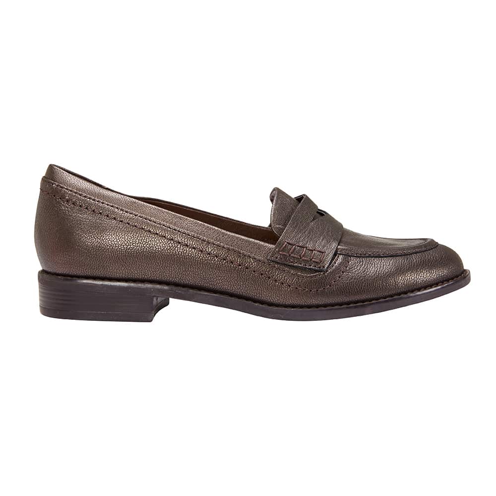 Raven Loafer in Metallic Leather