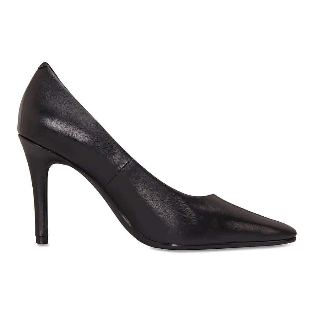 Sally Heel in Black Leather