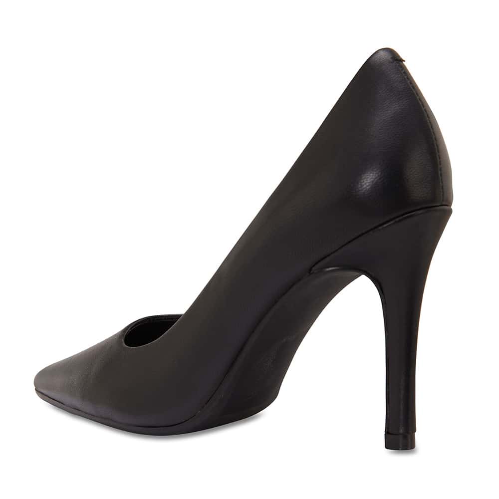 Sally Heel in Black Leather