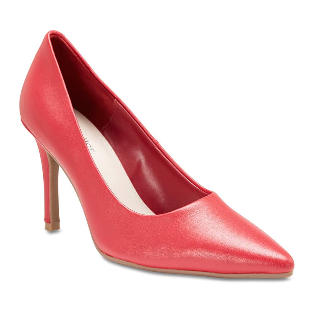 Sally Heel in Cherry Leather