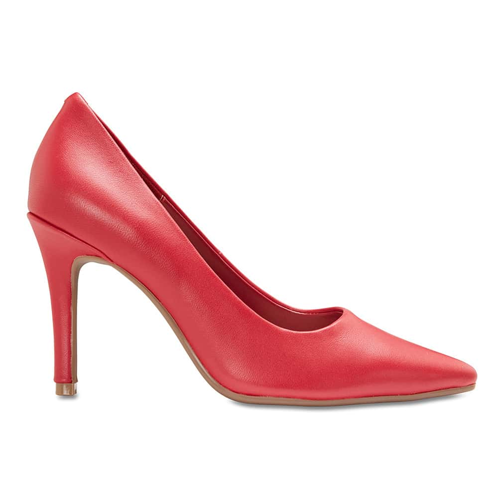 Sally Heel in Cherry Leather