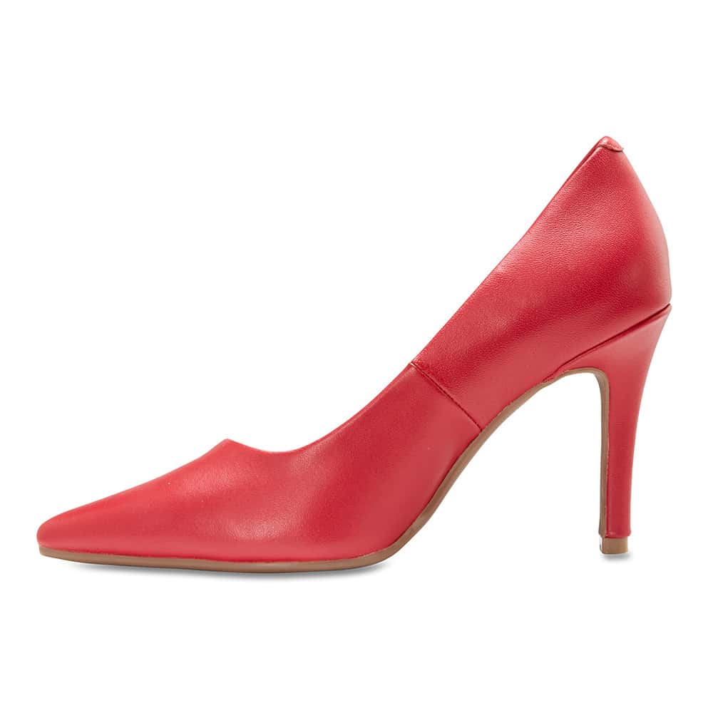 Sally Heel in Cherry Leather
