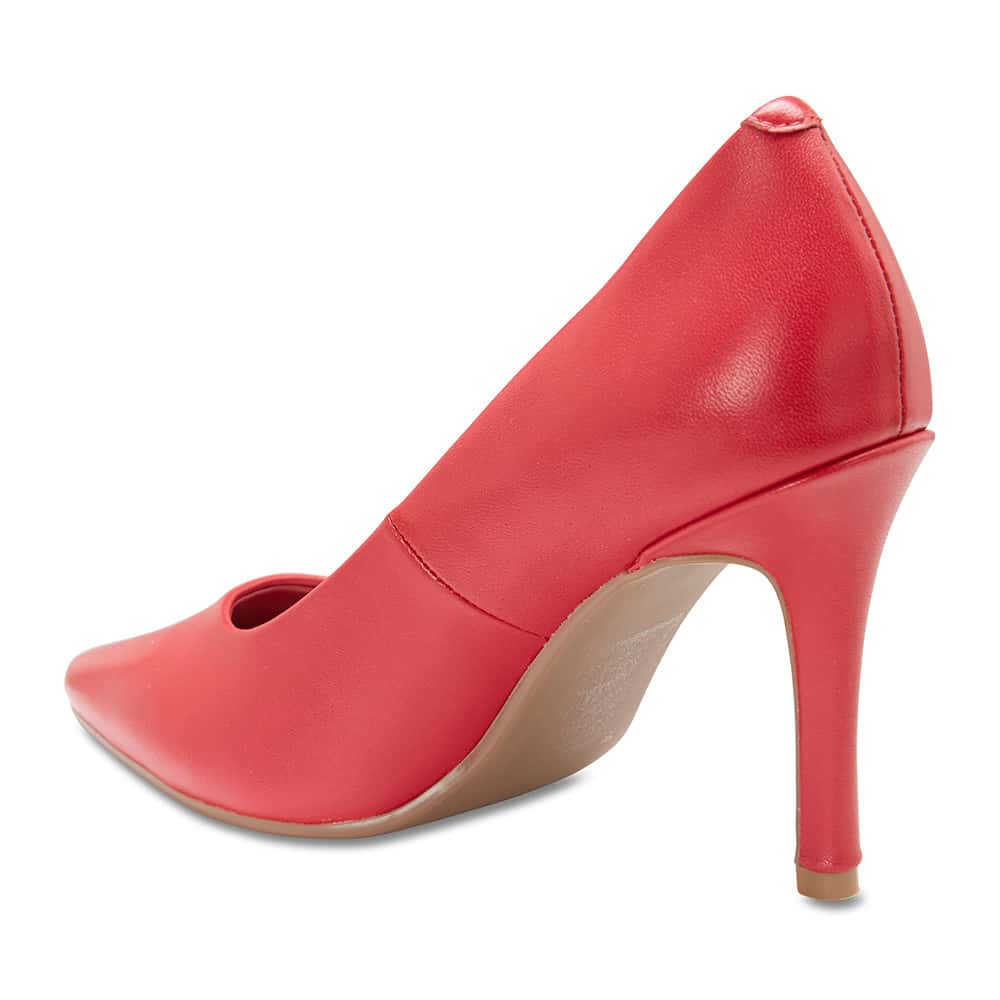 Sally Heel in Cherry Leather
