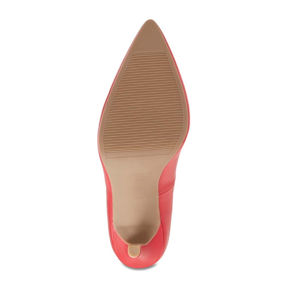 Sally Heel in Cherry Leather