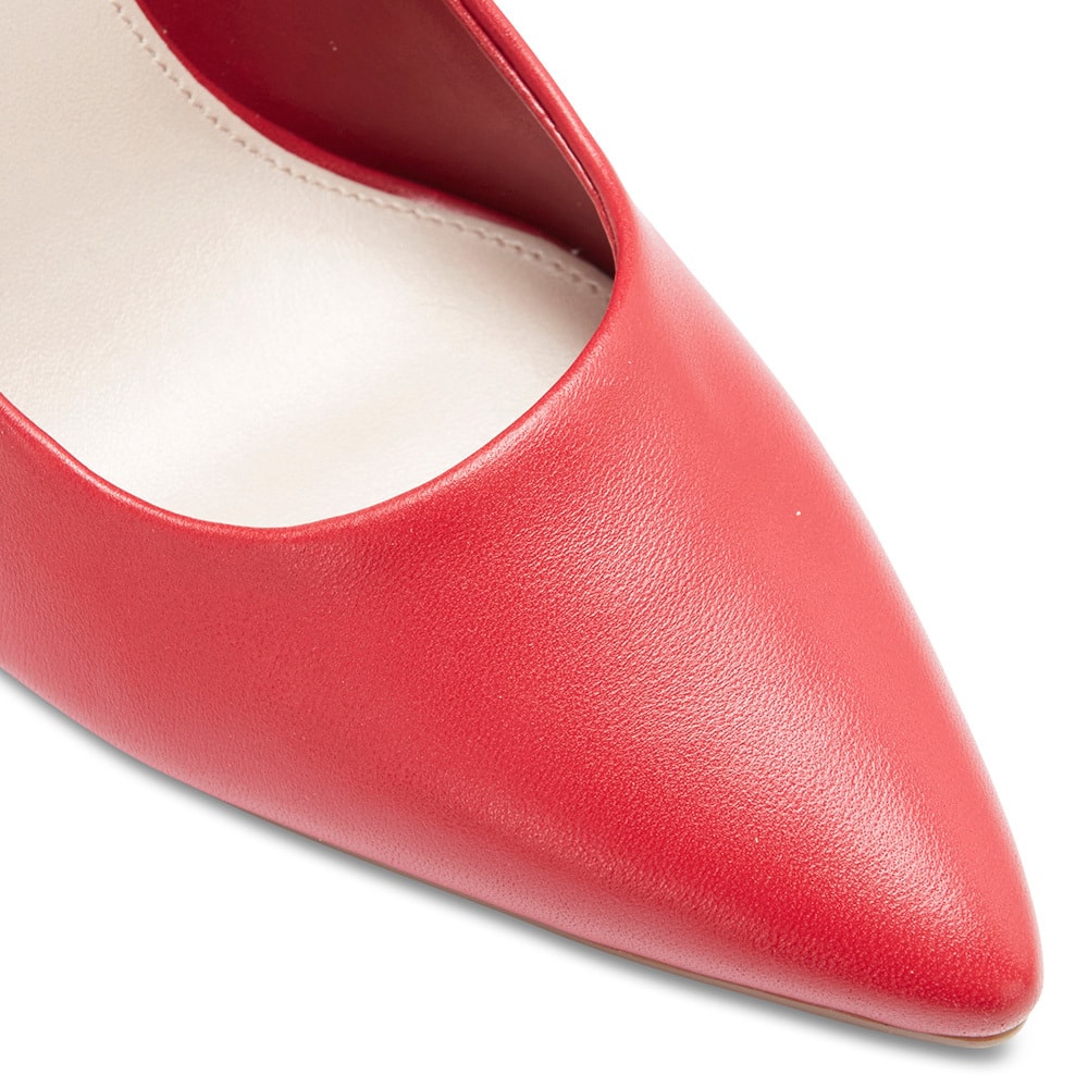 Sally Heel in Cherry Leather