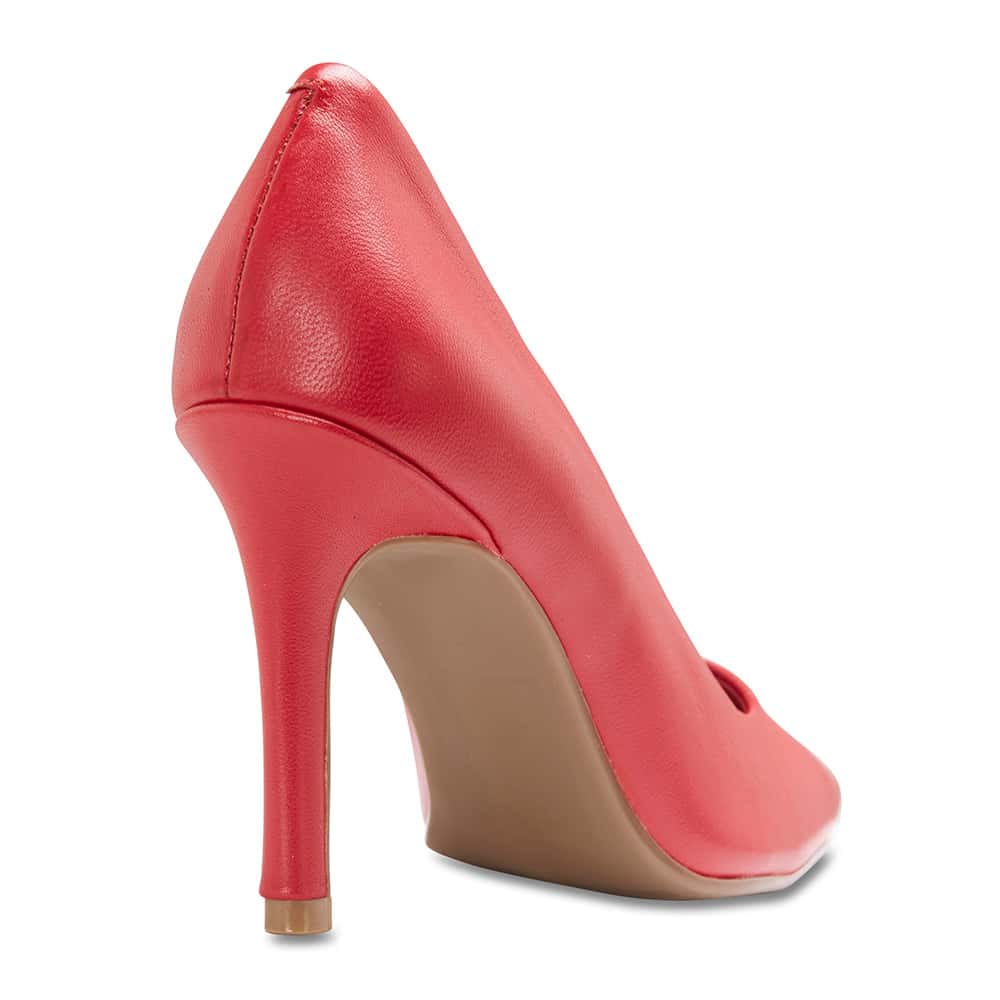Sally Heel in Cherry Leather